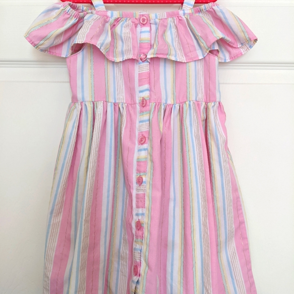 Pink Striped 5T Dress